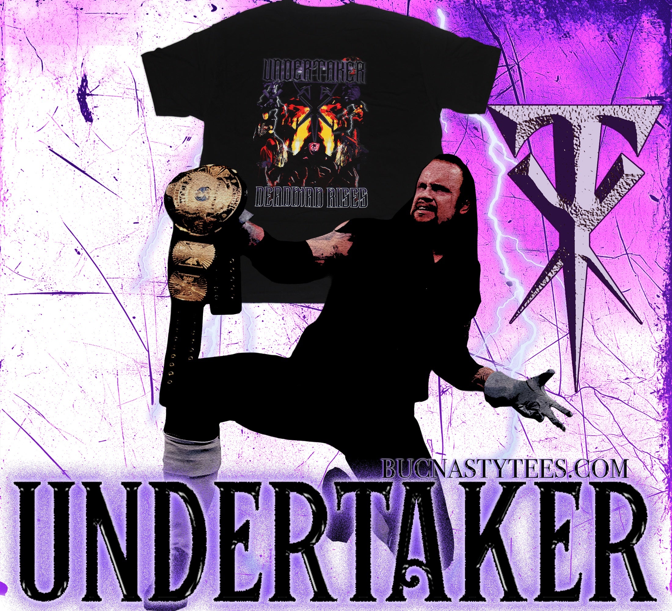 UNDERTAKER shirt artwork by Buc Nasty Tees